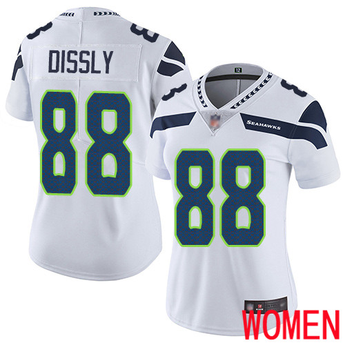 Seattle Seahawks Limited White Women Will Dissly Road Jersey NFL Football #88 Vapor Untouchable->women nfl jersey->Women Jersey